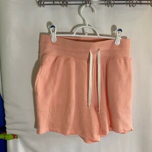 The Sweatshirt Project, Peach Drawstring Shorts, Size Medium